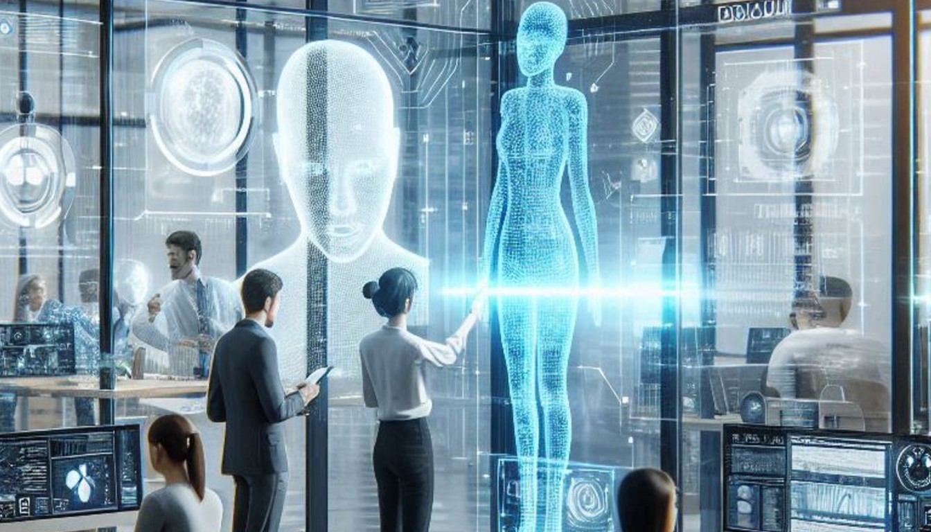 Représentation graphique des impacts possibles de l'IA sur le marché du travail et l'évolution des métiers.